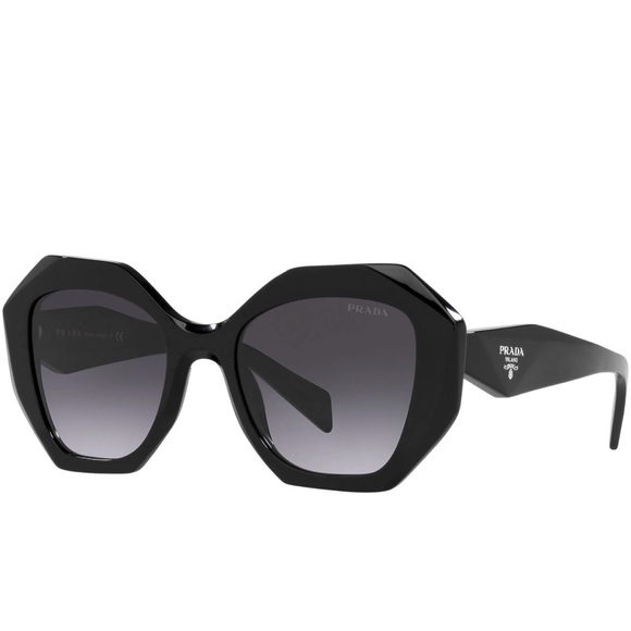 Prada Black Hexagonal Sunglasses - Picture 3 of 4